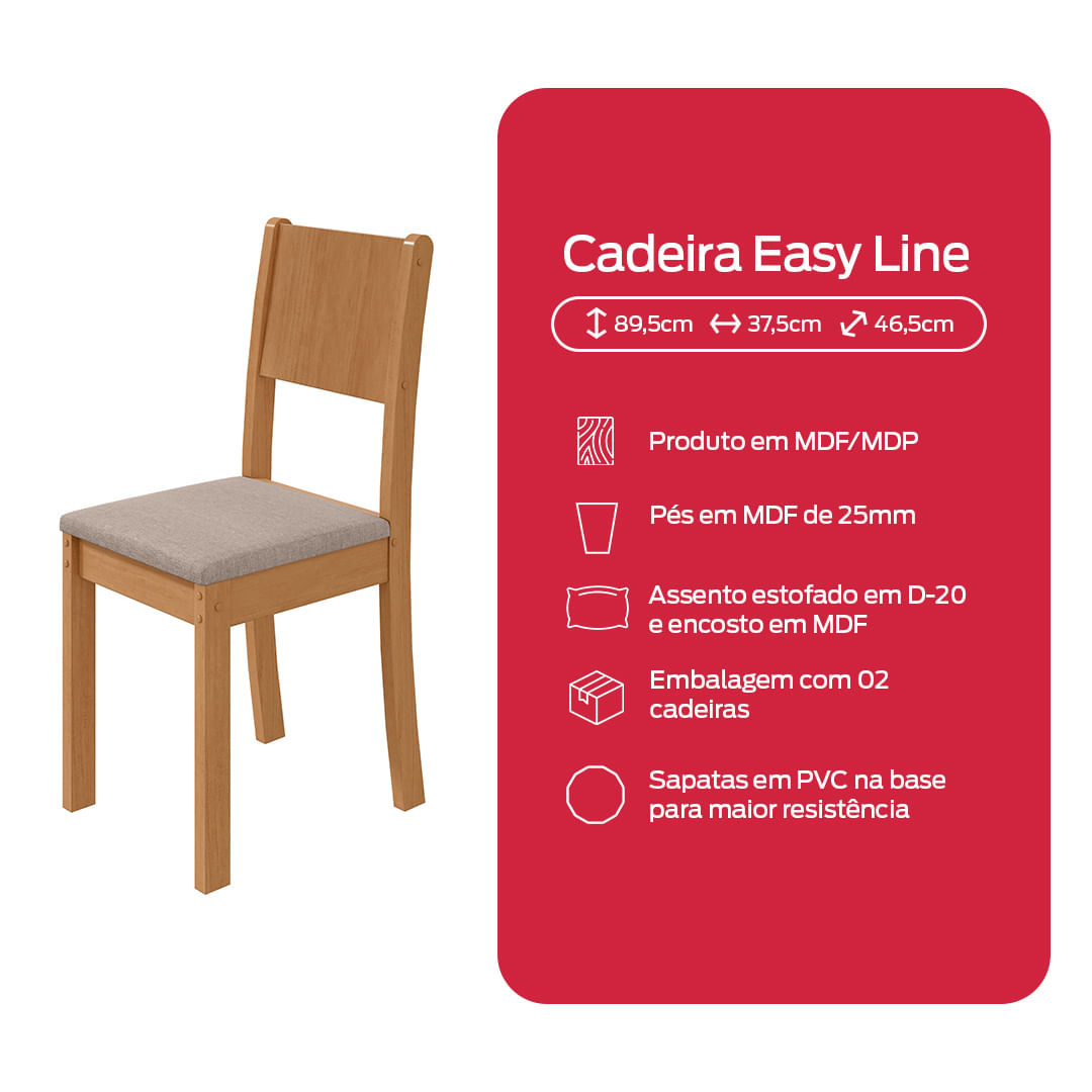 FICHA TECNICA - CADEIRA EASY LINE